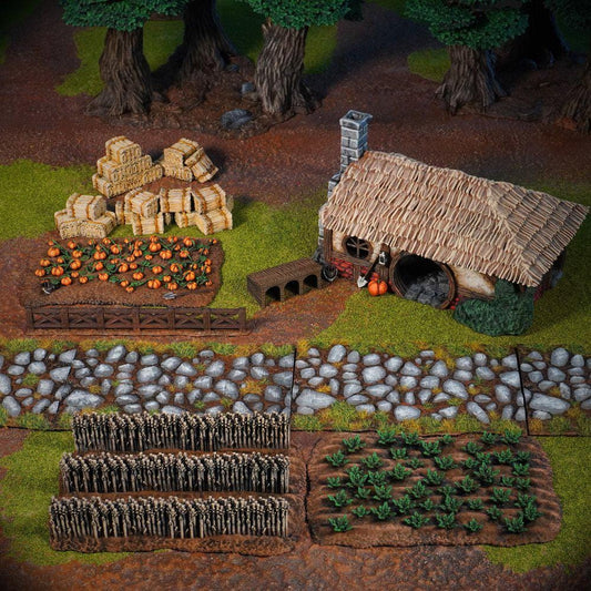 Halfling Farmstead terrænsæt til 28/32 mm miniaturer