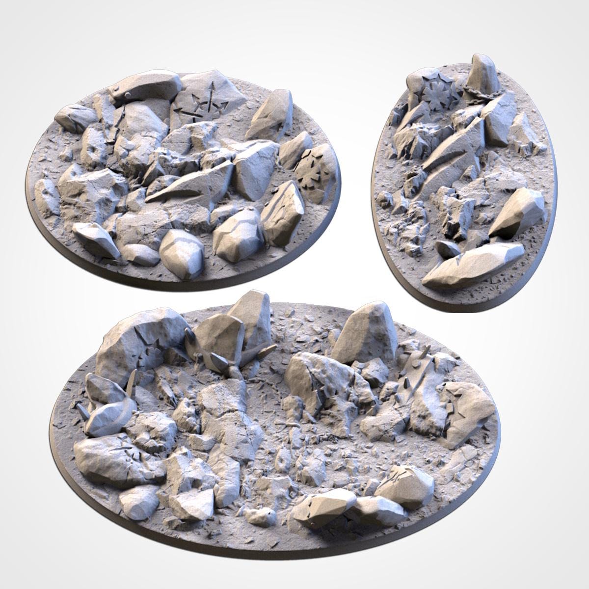 Chaos Hell Scenic Base Toppers by Txarli Factory