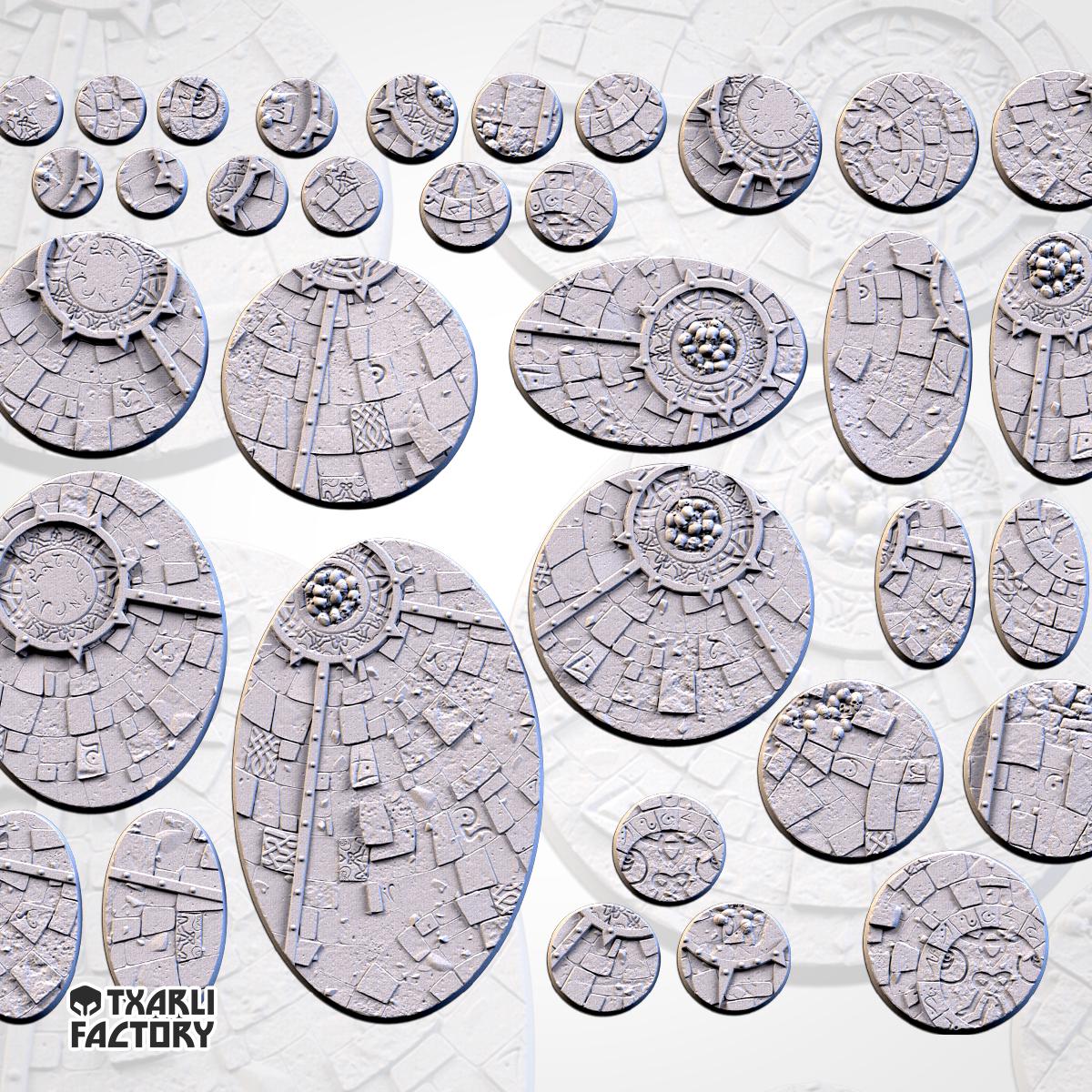 Sacred Temple scenic base toppers fra Txarli Factory