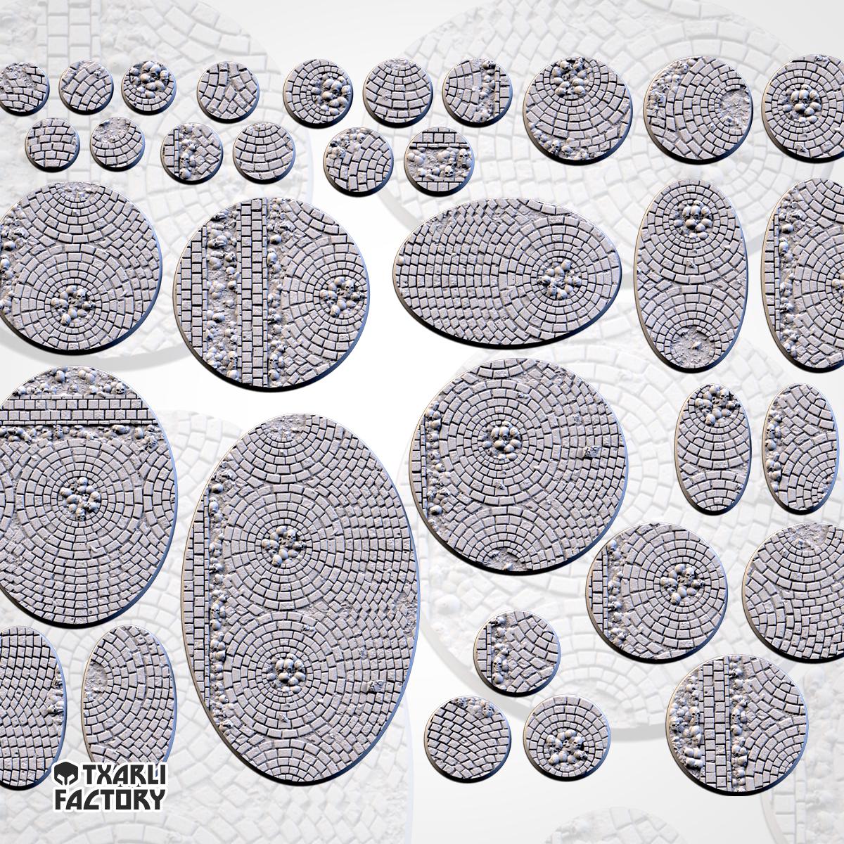 Medieval Road scenic base toppers fra Txarli Factory