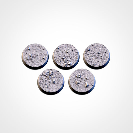 Trockene Erde – szenische Base Toppers | Miniaturbasen für Fantasy & Sci-Fi | Bemalbar | Txarli Factory
