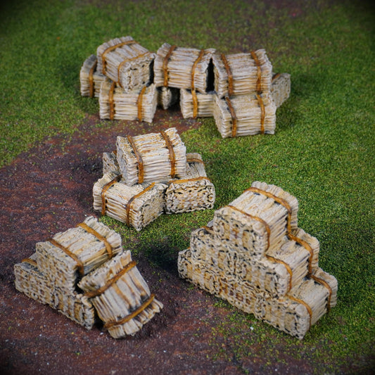 Halfling Farmstead Geländeset | Haus, Felder und Bauernhof-Szenerie | Conquest Creation | 28/32 mm