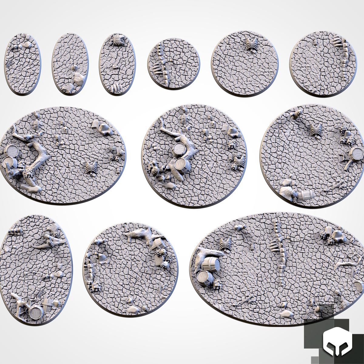 Ørken base toppers til miniaturer – Txarli Factory