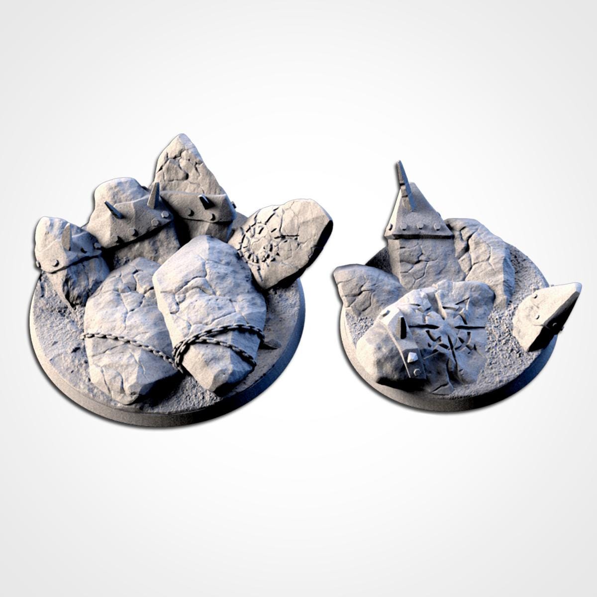 Chaos Hell Scenic Base Toppers by Txarli Factory