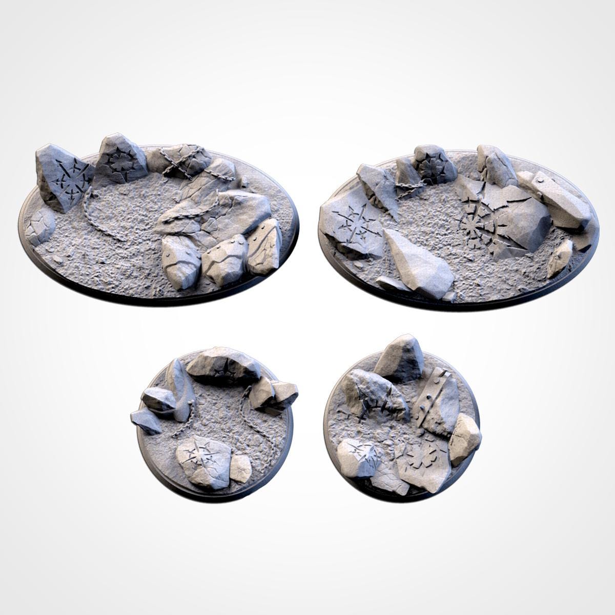 Chaos Hell Scenic Base Toppers by Txarli Factory