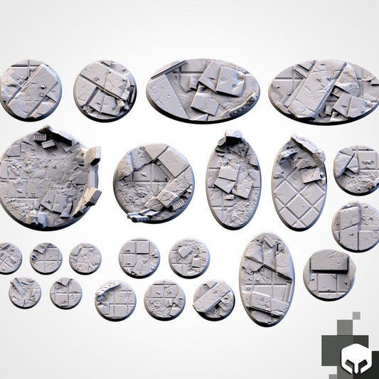 City Ruins sceniske base toppers fra Txarli Factory