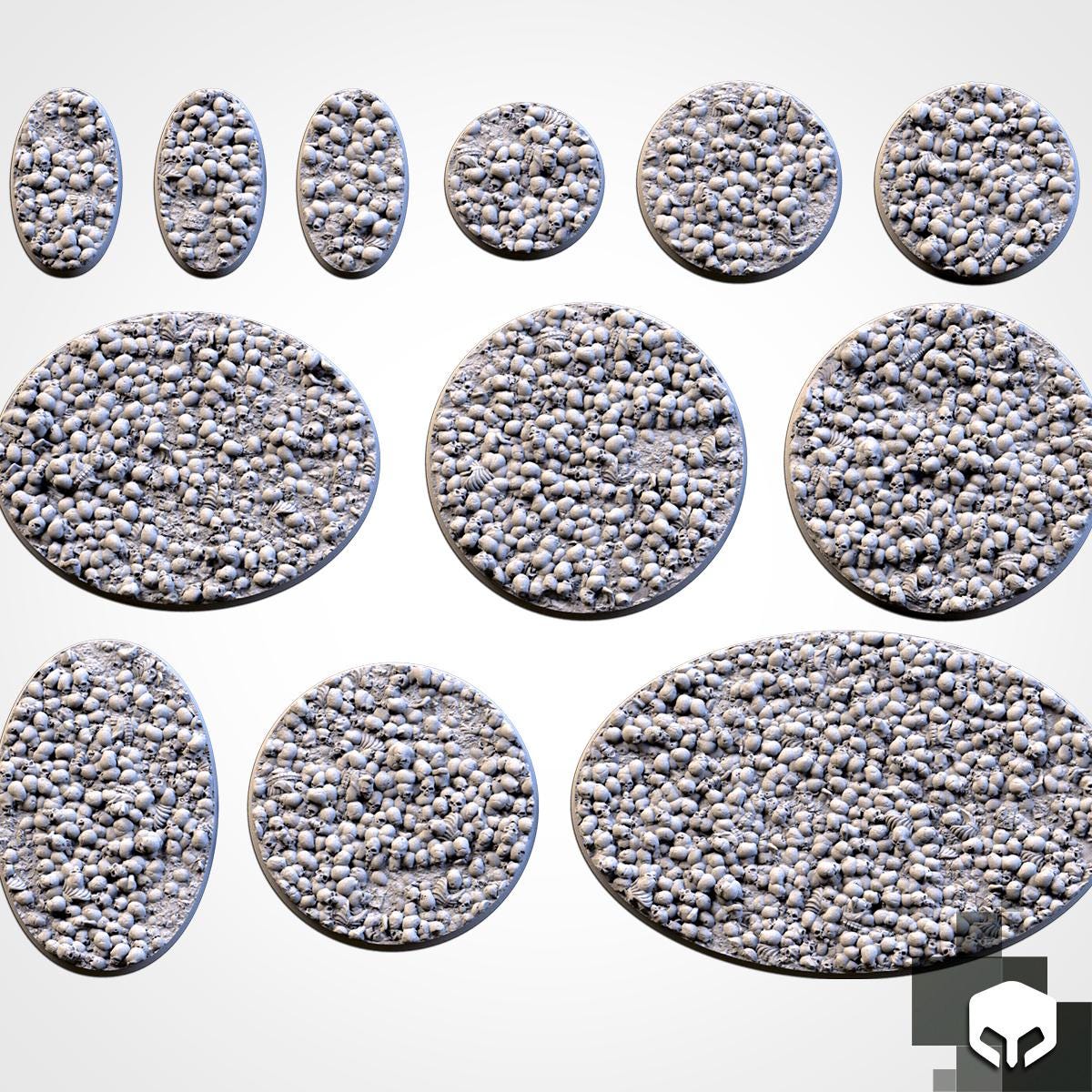 Death Skulls Scenic Base Toppers by Txarli Factory