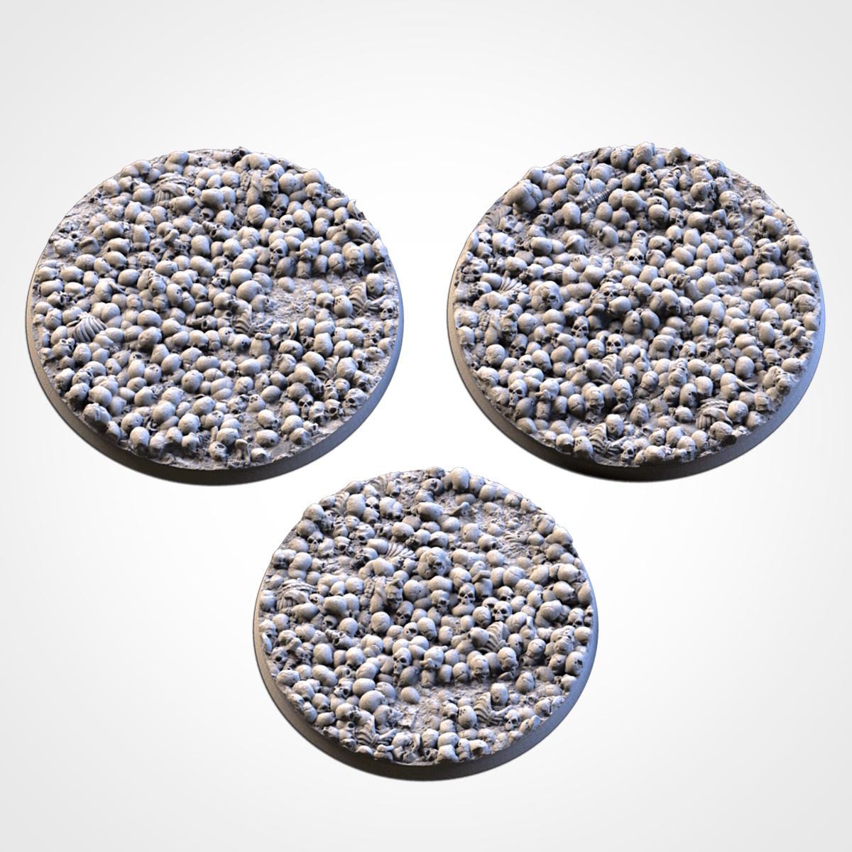Death Skulls Scenic Base Toppers by Txarli Factory