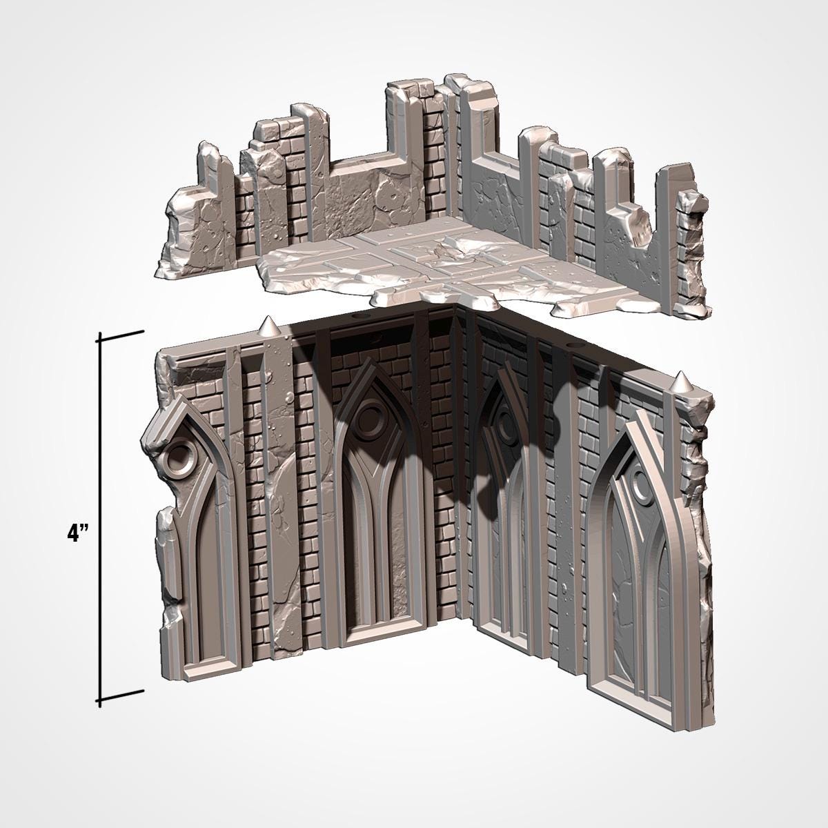 Klassiske byruiner – sci-fi-terrænsæt