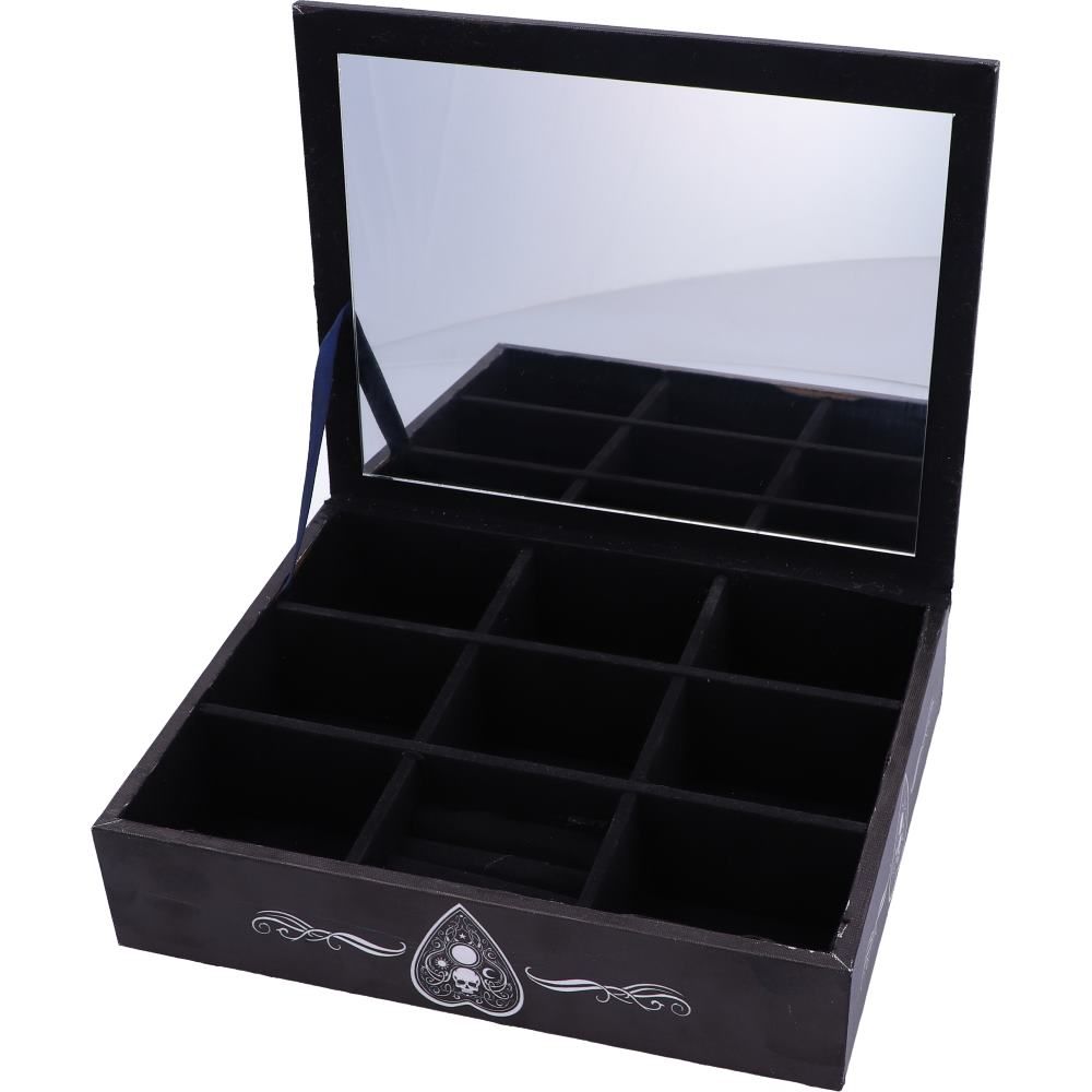 Jewellery Box Black and White Spirit Board (25cm) - Fatima.Dk