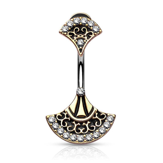 Navlepiercing Antique Royal - 316L Kirurgisk Stål - Fatima.Dk