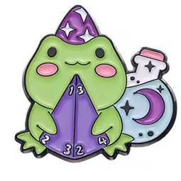 Pin Magic Frog – D20 Wizard