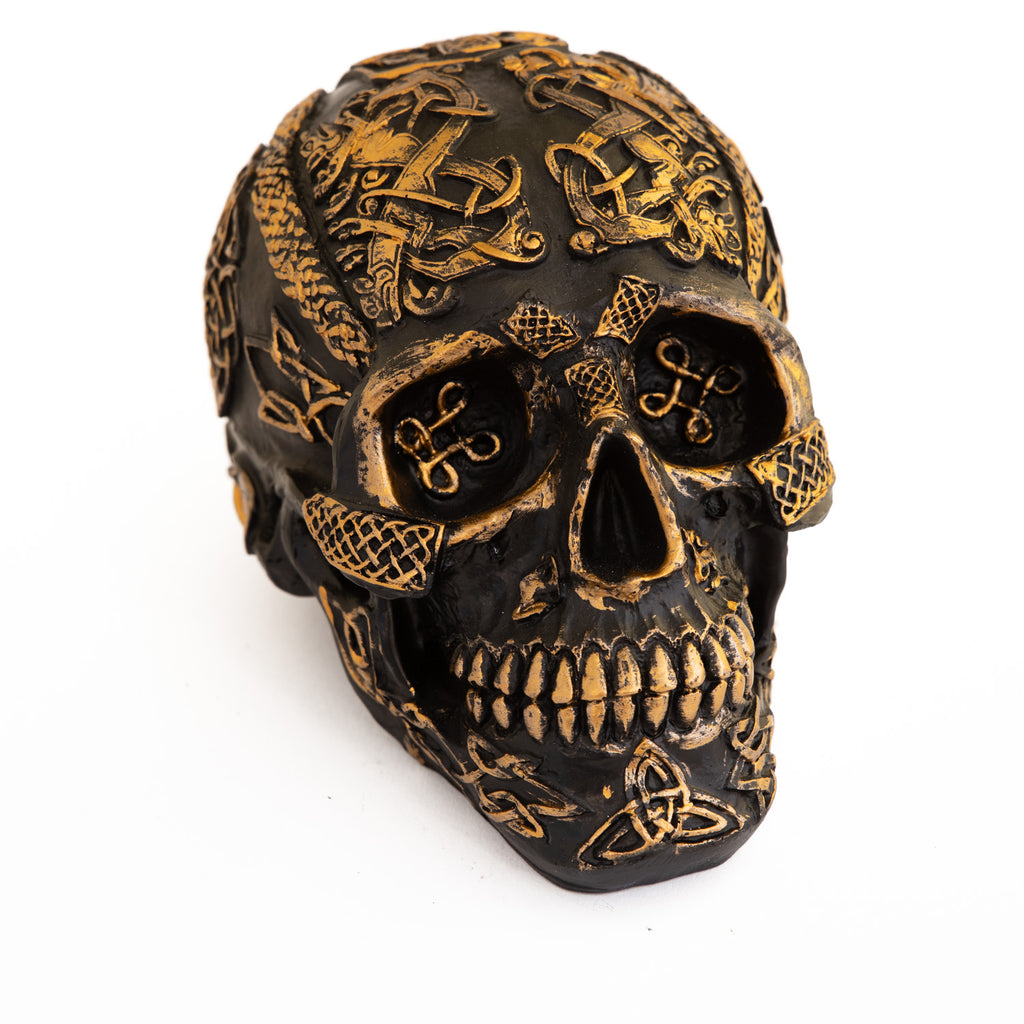 Skull Golden Tribal