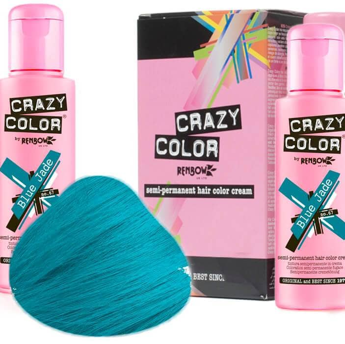 Crazy Color Hårfarve Blue Jade (100ml) - Crazy Color - Fatima.Dk