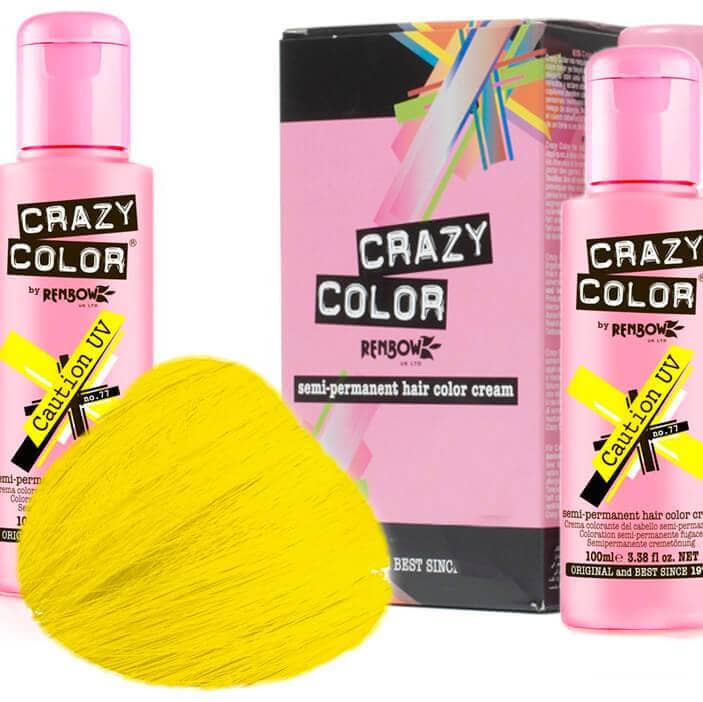 Crazy Color Hårfarve Caution UV (100ml) - Crazy Color - Fatima.Dk