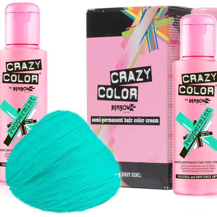 Crazy Color Hårfarve Peppermint (100ml) - Crazy Color - Fatima.Dk