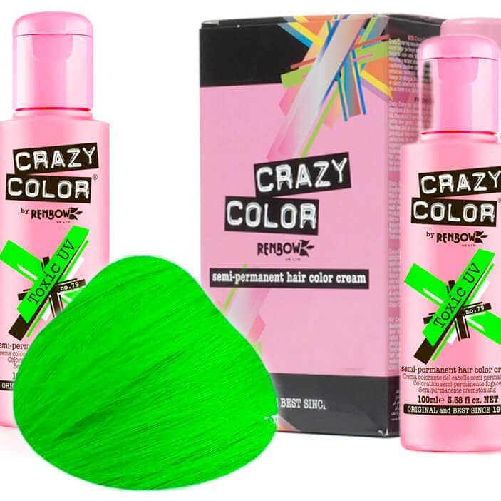 Crazy Color Hårfarve Toxic UV (100ml) - Crazy Color - Fatima.Dk