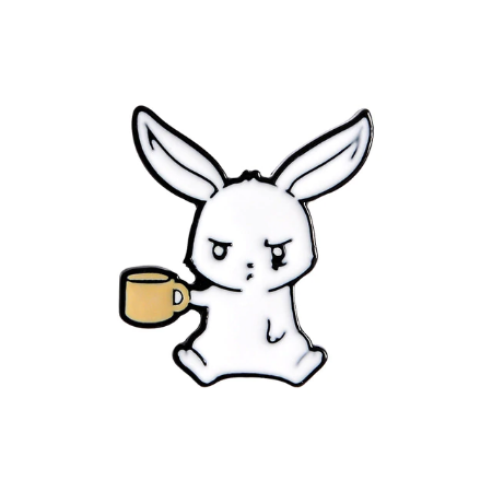 Pin Coffee Bunny