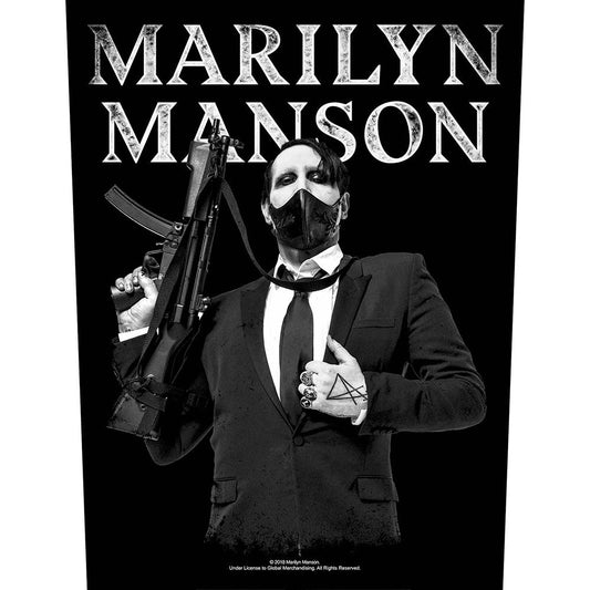 Backpatch Marilyn Manson - Guns - Fatima.Dk