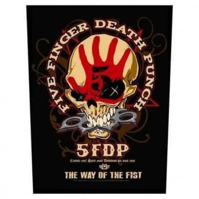 Backpatch Five Finger Death Punch The Way of the Fist - Bravado - Fatima.Dk