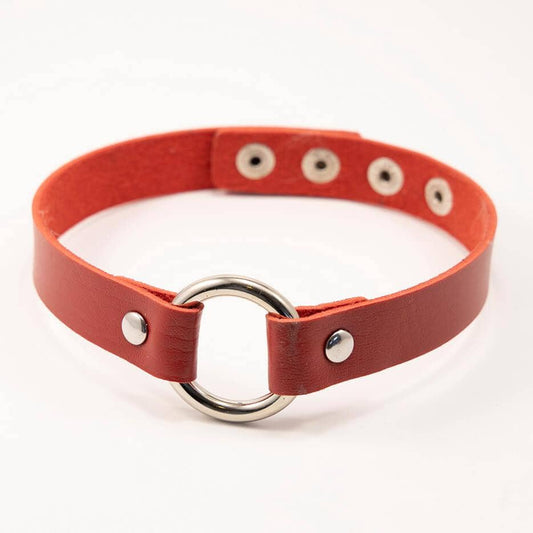 Choker Circle Rød - Fatima.Dk