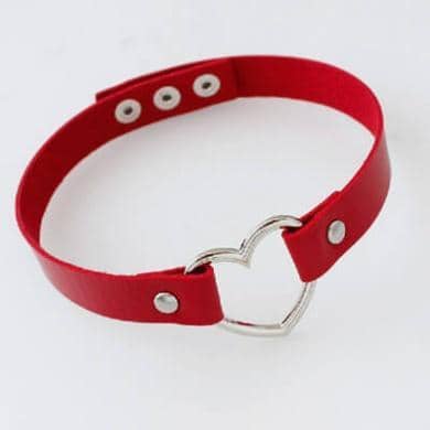 Choker Heart Rød - Fatima.Dk