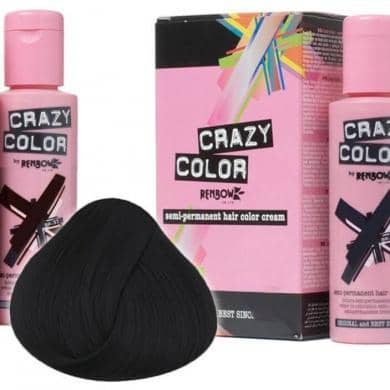 Crazy Color Hårfarve Black (100ml) - Crazy Color - Fatima.Dk