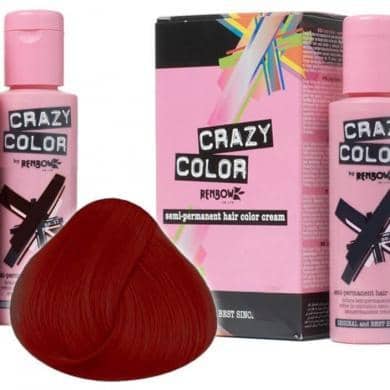 Crazy Color Hårfarve Vermillion Red (100ml) - Crazy Color - Fatima.Dk