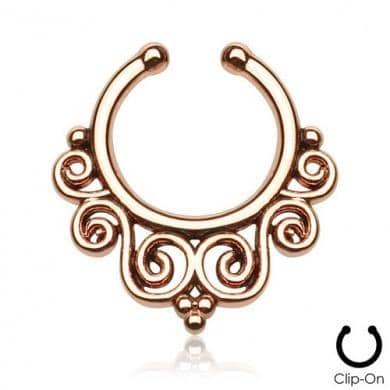 Fake Septum Rosa Guld - Braid - Fatima.Dk