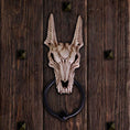 Indlæs billede i Gallery viewer, Figur Anubis Dørhammer (25,4cm) - Fatima.Dk
