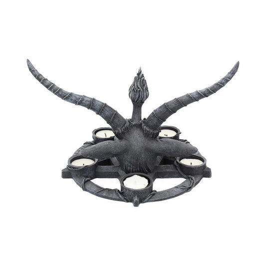 Figur Baphomet Lysestage (27,5cm) - Fatima.Dk