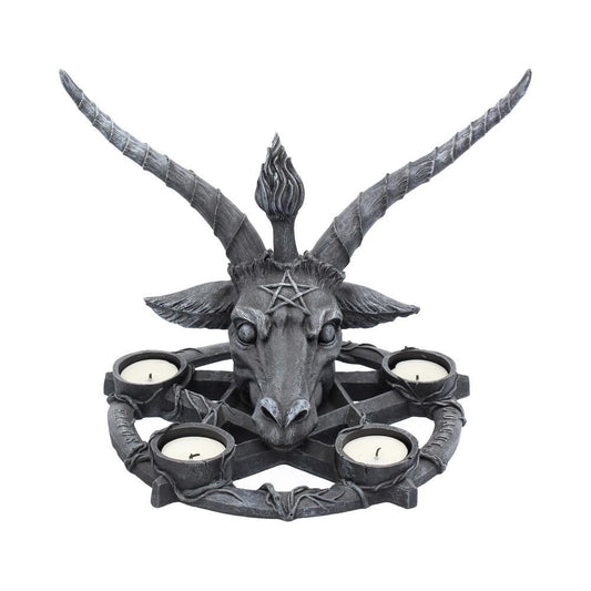 Figur Baphomet Lysestage (27,5cm) - Fatima.Dk