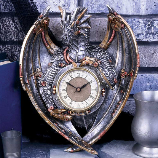 Figur Dracus Horologium Drage Ur (27.5cm) - Fatima.Dk