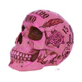 Indlæs billede i Gallery viewer, Figur Tattoo Fund Pink Kranie (15cm) - Fatima.Dk
