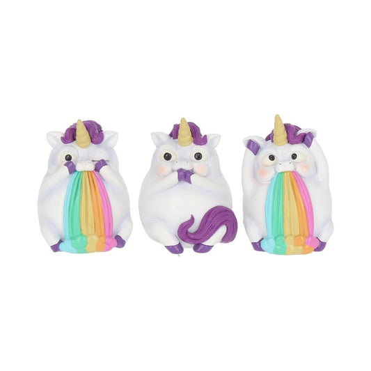 Figur Three Wise Pukicorns (8.5cm) - Fatima.Dk