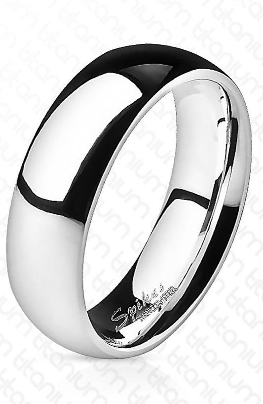Fingerring BasiX - Poleret Titanium - Fatima.Dk