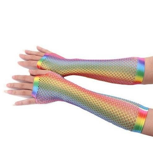 Handsker Fiskenet Rainbow - Fatima.Dk