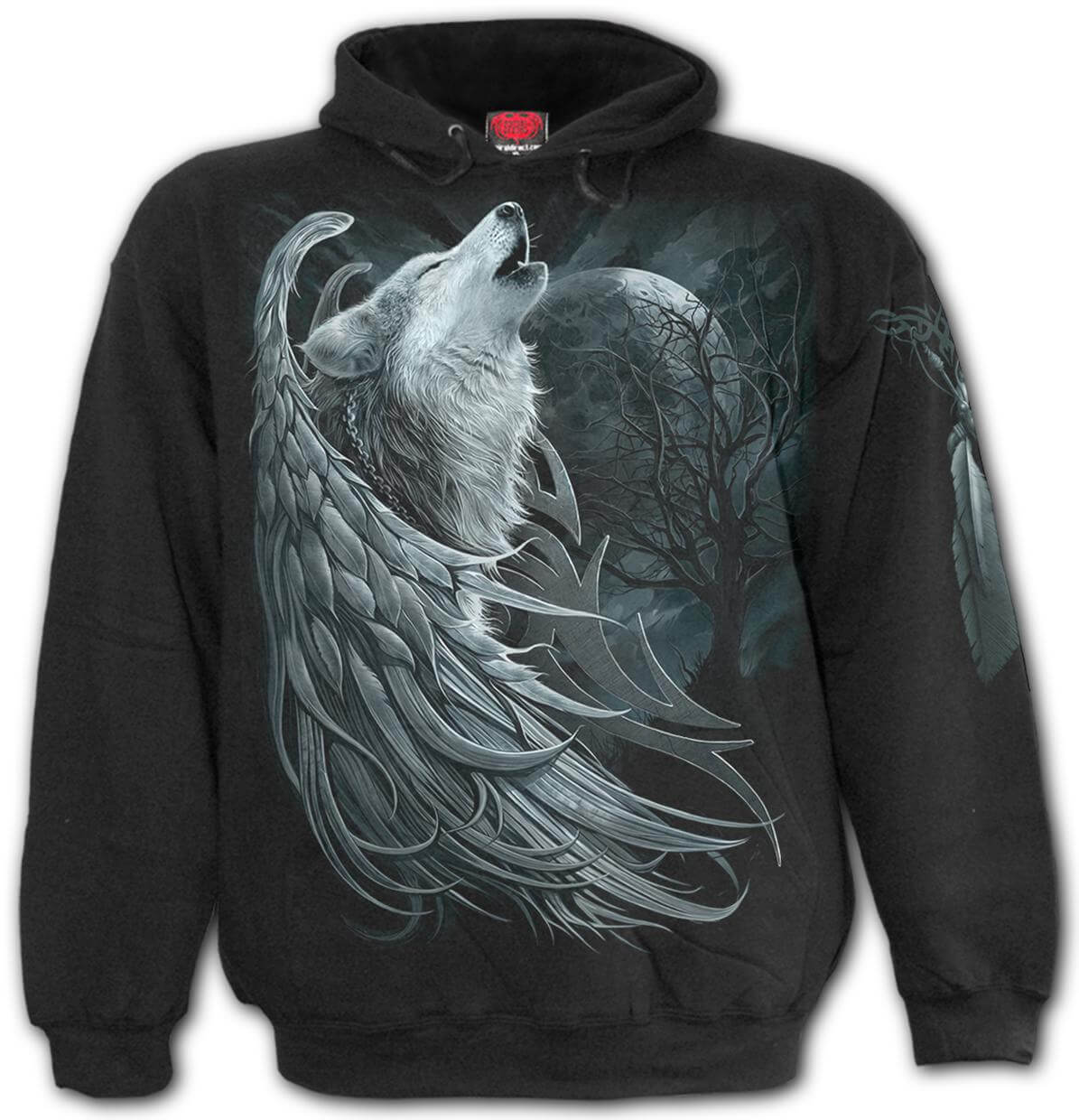 Hood Spiral Wolf Spirit - Fatima.Dk