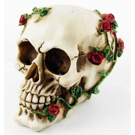 Kranie / Skull med Roser - Fatima.Dk