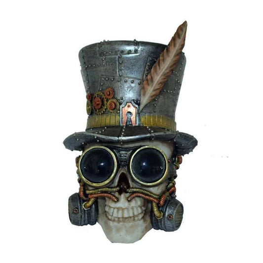 Kranie / Skull Steampunk Top Hat - Fatima.Dk