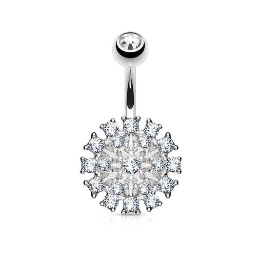 Navlepiercing Glitter Candice - 316L Kirurgisk Stål - Fatima.Dk