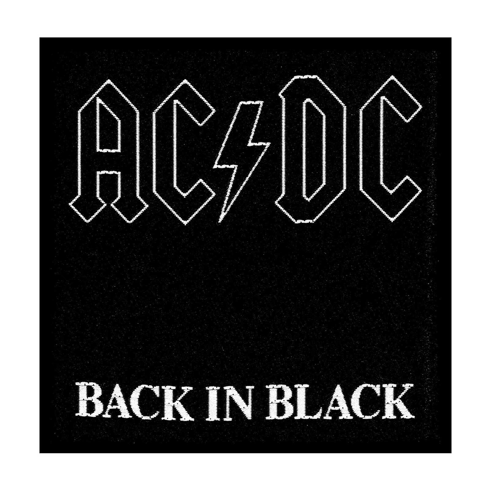 Patch AC/DC - Back in Black – Fatima.Dk