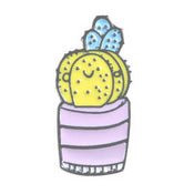 Pin Cactus Mellow Yellow - Fatima.Dk