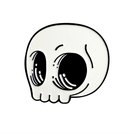 Pin Cartoon Skull - Fatima.Dk