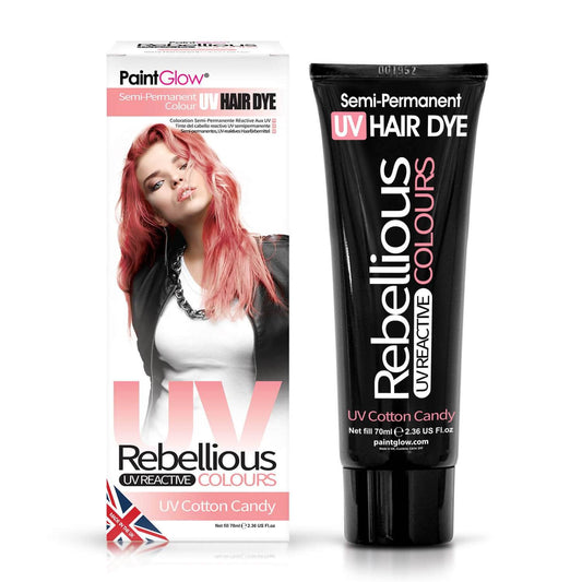 Rebellious Hårfarve Neon UV Cotton Candy - Fatima.Dk
