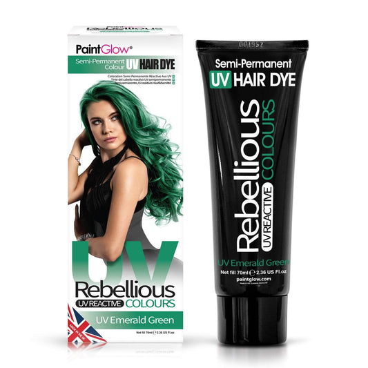 Rebellious Hårfarve Neon UV Emerald Green - Fatima.Dk