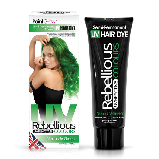 Rebellious Hårfarve Neon UV Green - Fatima.Dk
