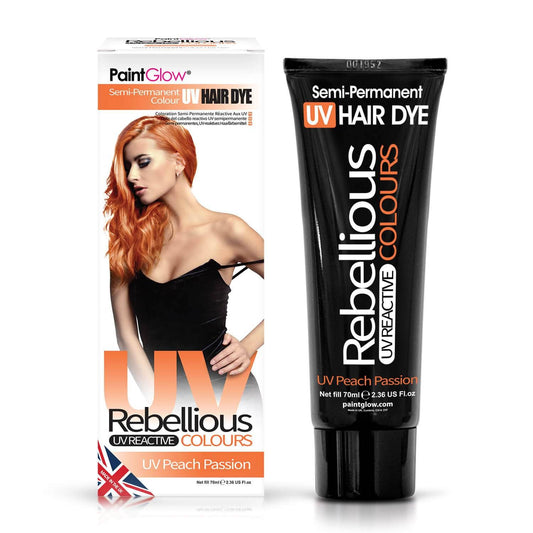 Rebellious Hårfarve Neon UV Peach Passion - Fatima.Dk