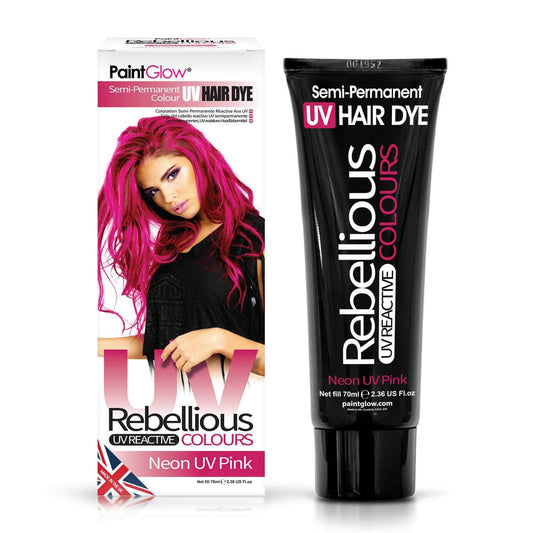 Rebellious Hårfarve Neon UV Pink - Fatima.Dk
