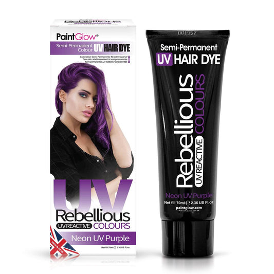 Rebellious Hårfarve Neon UV Purple - Fatima.Dk
